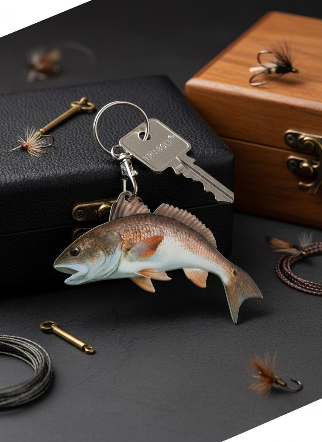 Electric Fish Key Red Drum Fish Keychain, Realistic, Fishing, Boat, Keys - Etsy