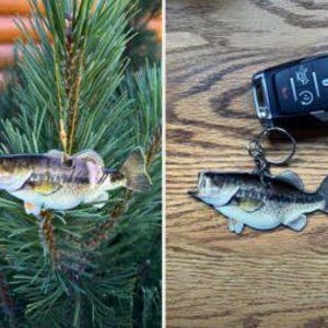 Largemouth Bass Fish Ornament or Keychain