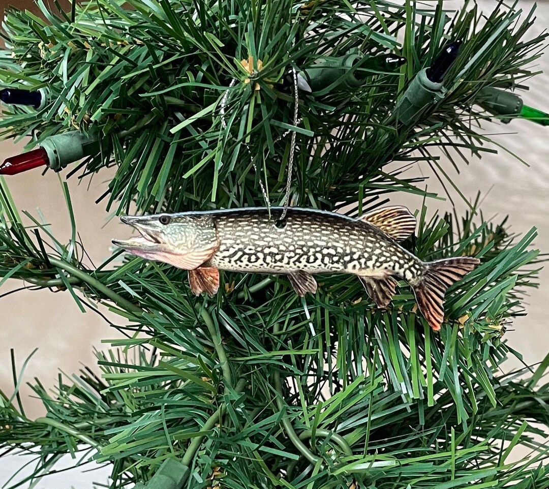Northern Pike Fishing Ornament, Realistic Christmas Fish Ornaments Etsy