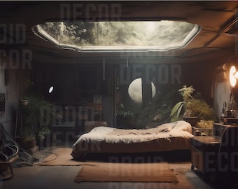 Futuristic Alien World | Virtual Backgrounds | Desktop Backgrounds | Zoom Background| SciFi Bedroom | Landscape Backdrops