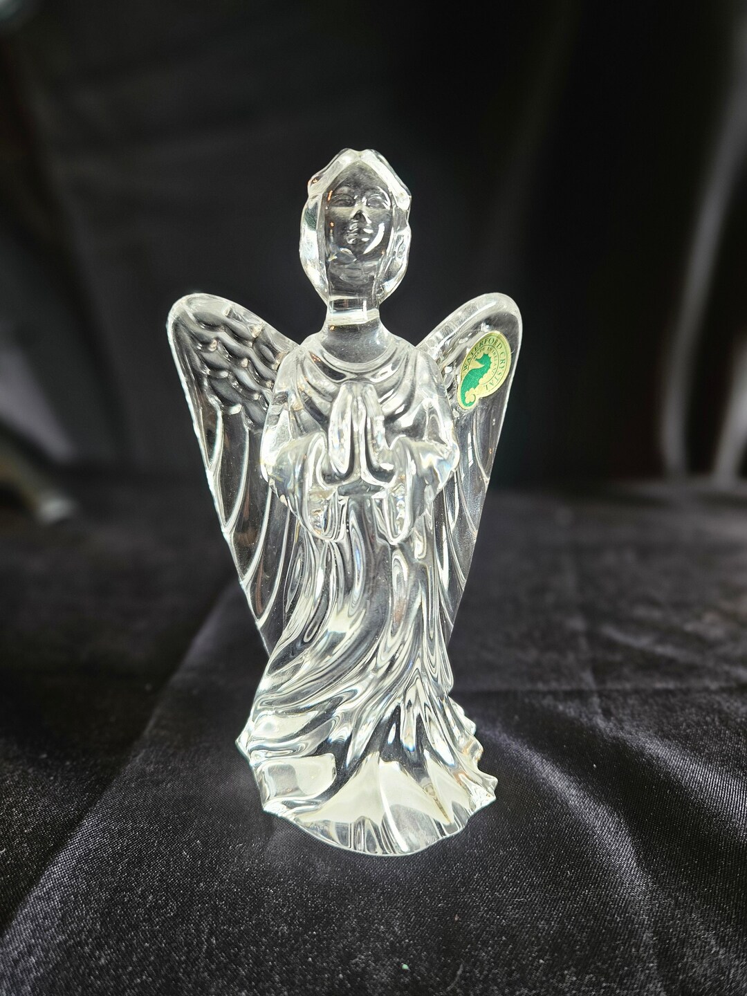 Vintage Crystal Guardian Angel Figure by Waterford Crystal - Etsy