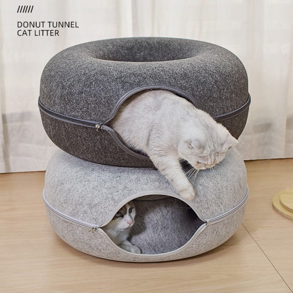 Donut Cat Bed Etsy
