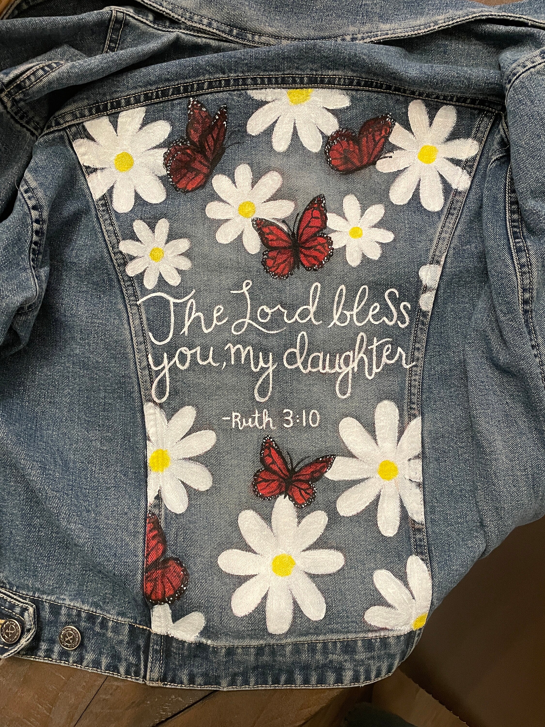 Custom Painted Jean Jacket - Etsy