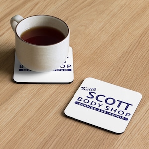 One Tree Hill Coaster! Keith Scott AutoBody Shop Cork-Backed Coaster