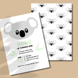 Mod le D invitation Modifiable Koala Invitation Num rique mod-le-d-invitation-modifiable-koala-invitation-num-rique