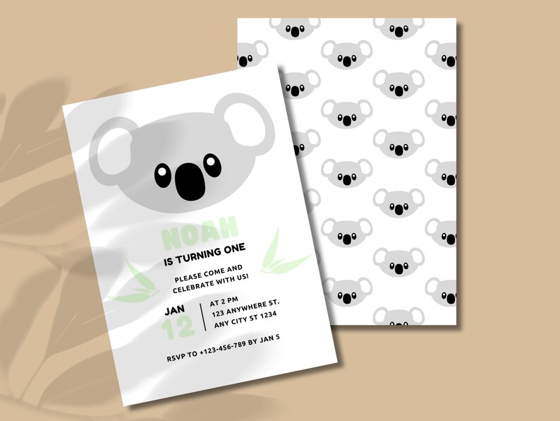 Mod le D invitation Modifiable Koala Invitation Num rique mod-le-d-invitation-modifiable-koala-invitation-num-rique
