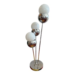 Vintage Mid-Century Space Age Chrome Sputnik Three Headed Table Lamp 70s Retro