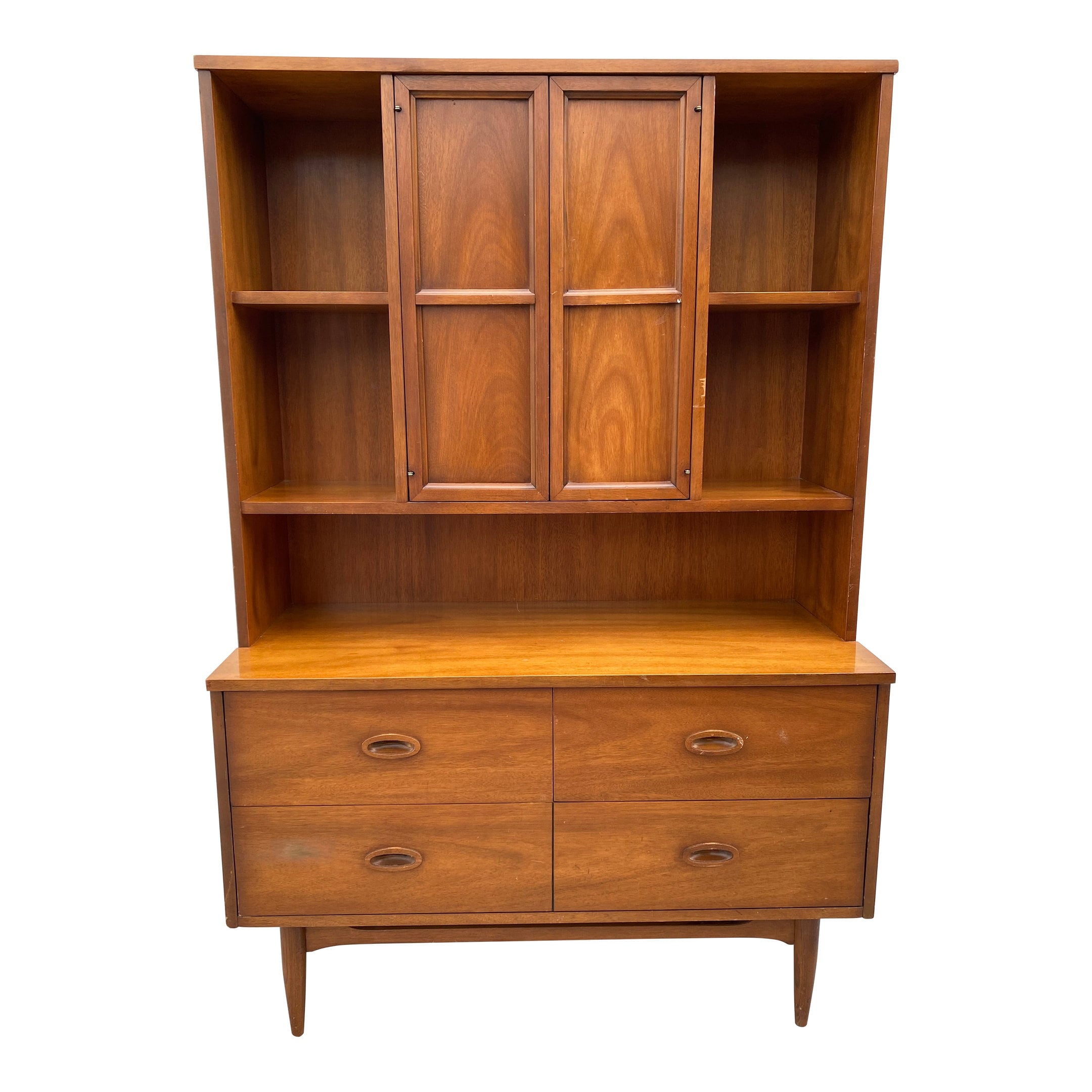 1960s Vintage Stanley Mid Century Modern China Cabinet Hutch MCM - Etsy