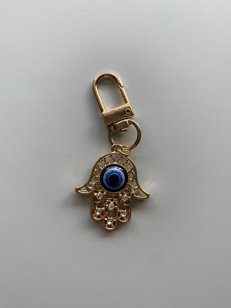 Evil Eye Jewelry Keychain Good Luck Key Chain Protection Etsy