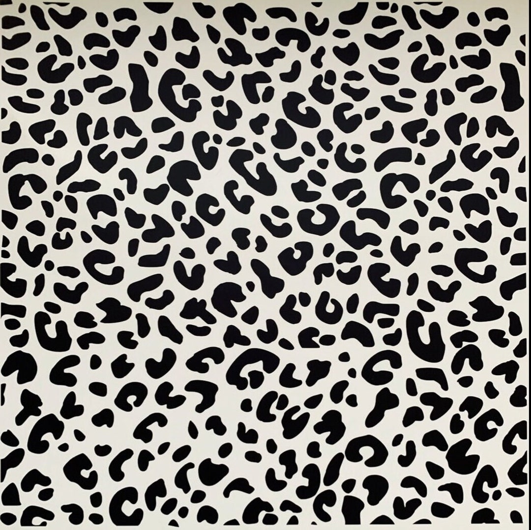 Leopard Print Decal Leopard Print Vinyl Decal Etsy