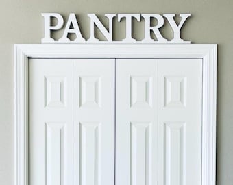 Handmade Wooden Pantry Sign: Rustic Kitchen Wall Decor (31” x 6”)