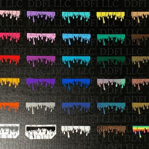 Drip Decal | Drip Sticker | Vinyl Drip Decal | Dripping Sticker | DIY for tumblers | Calcomanía de goteo
