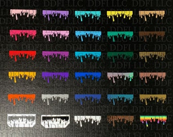 Drip Decal | Drip Sticker | Vinyl Drip Decal | Dripping Sticker | DIY for tumblers | Calcomanía de goteo