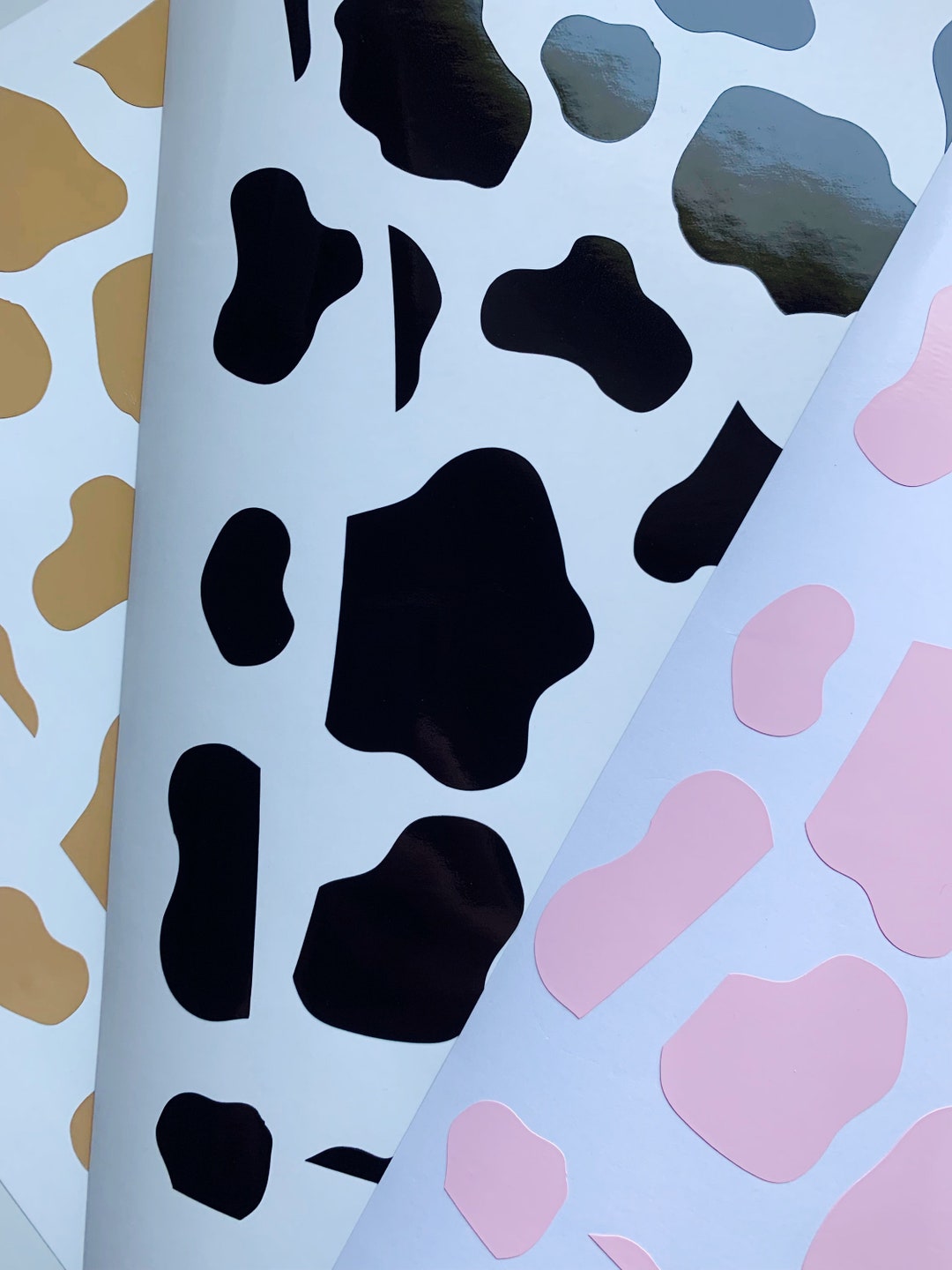 Cow Print Sheet Envoltura Completa Con Estampado De Vaca Etsy