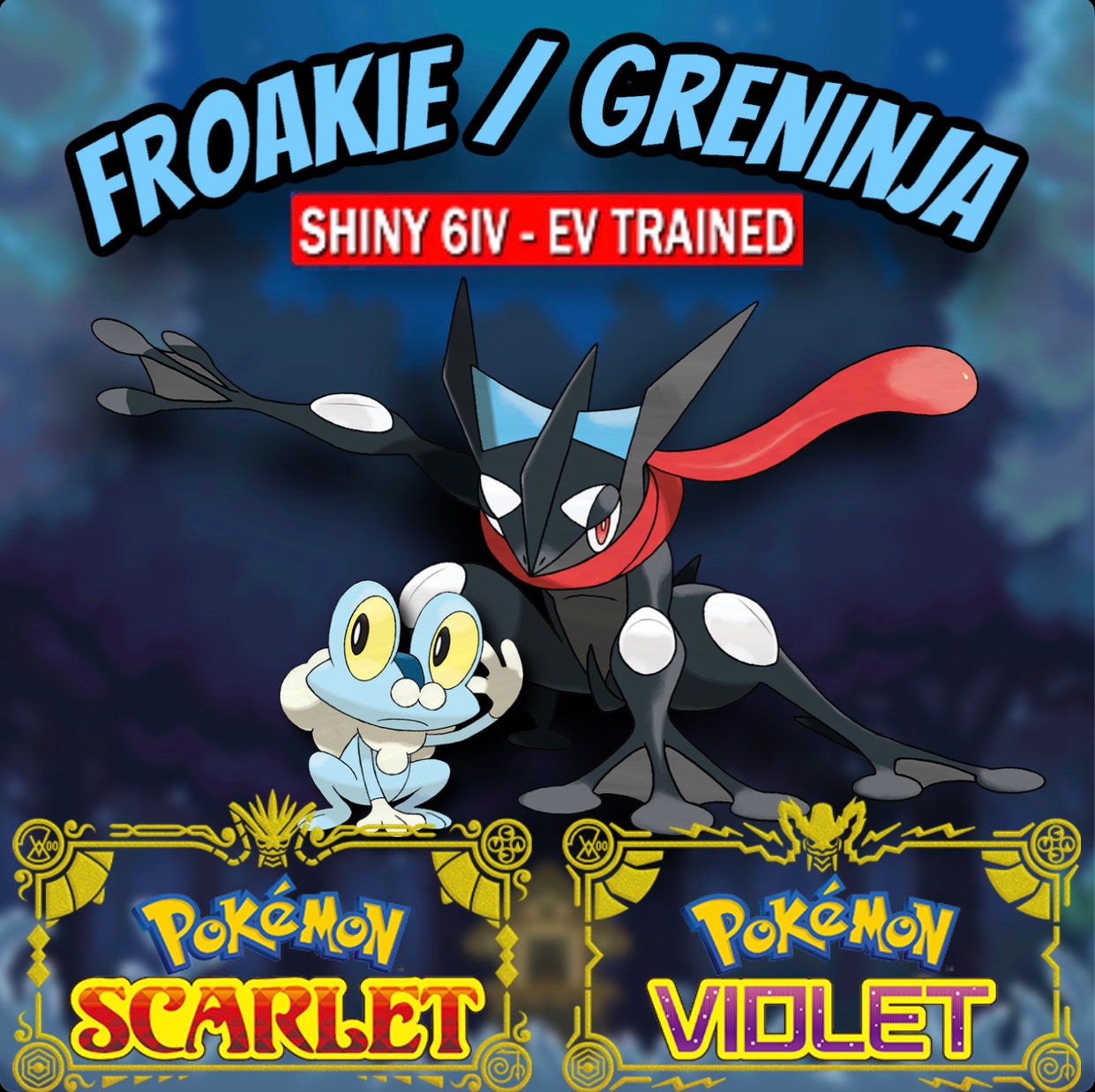 Shiny Chespin/Fennekin/Froakie Starter Pack 6IV - Pokemon X/Y OR
