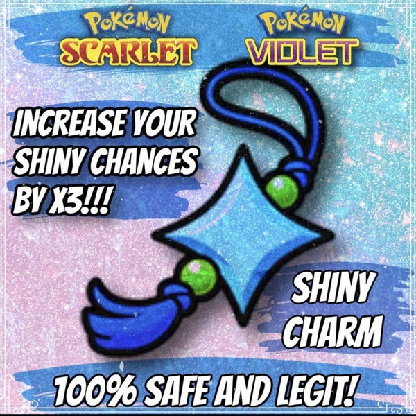 Shiny Charm Pokemon Scarlet Violet 3x Higher Encounter Rate