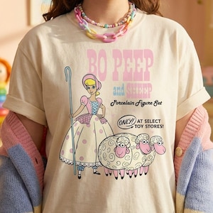 Vintage Bo Peep And Sheep Advertisement Shirt, Disney Toy Story Movie T-shirt, Animal Kingdom, Disneyland Girls Trip, Birthday Gift image 1