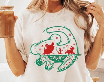 Lion King Simba Pumbaa Timon Christmas Shirt, Vintage Disney Hakuna Matata Xmas Tee, Mickey's Very Merry Christmas, Disneyland Holiday Trip