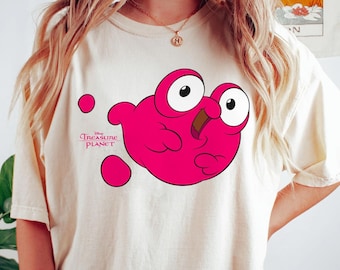 Retro Treasure Planet Morph Pink Blob Comfort Colors T-shirt, Cute  Fish Shirt, 2024 Trip,   World, Magic Kingdom Park