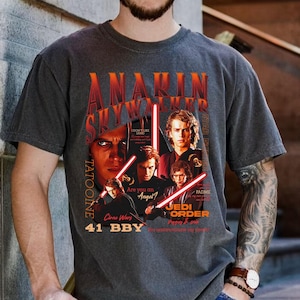 Anakin Skywalker Portrait T-shirt, Star Wars Darth Vader Shirt, Galaxy&#39;s Edge Disney, I can Fix Him Anakin Shirt, Revenge of the Sith Shirt