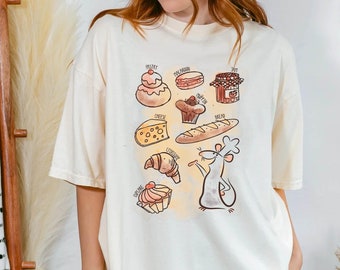 Ratatouille Remy Watercolor Comfort Colors T-shirt, Vintage  Little Mouse Chef Shirt, 2024 Trip Outfit, Magic Kingdom Park Tee