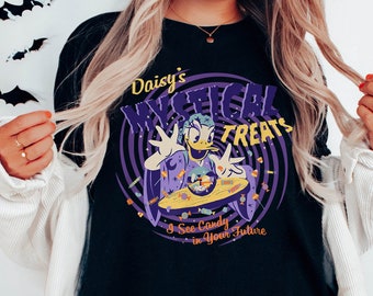 Daisy Duck Halloween Daisy’s Mystical Treats I See Candy In Your Future Shirt, Disney Halloween Tee, Disneyland Mickey's Not So Scary Party