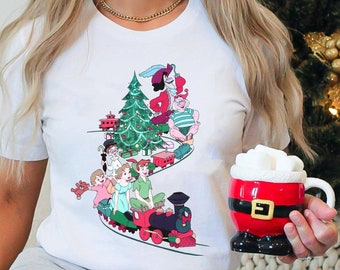 Peter Pan Christmas Never Grow Up Shirt, Disney Captain Hook Mr Smee Xmas Tee, Mickey's Very Merry Christmas, Disneyland Holiday Trip