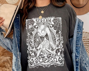 The Nightmare Before Christmas Sally Nouveau Scream Queen Shirt / 2024 Halloween Party / Oogie Boogie Bash / Spooky Season T-shirt