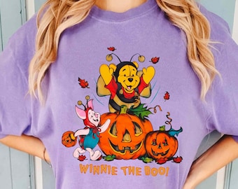 Pooh and Piglet Winnie The Boo Comfort Colors Shirt, Winnie The Pooh Halloween Friends Matching Shirt, Disney Spooky Season, Disneyland Trip