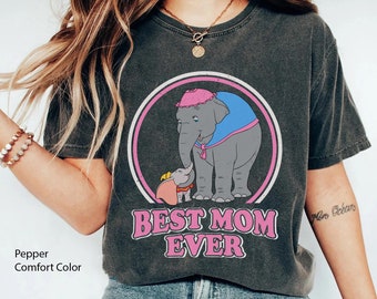 Dumbo And Mrs. Jumbo Best Mom Ever Comfort Colors Shirt,  Elephant Mom And Me Tee, Mother's Day Gift, Mommy Birthday, 2024 Trip