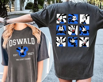 Two Sided Oswald the Lucky Rabbit Est 1927 Comfort Colors Shirt