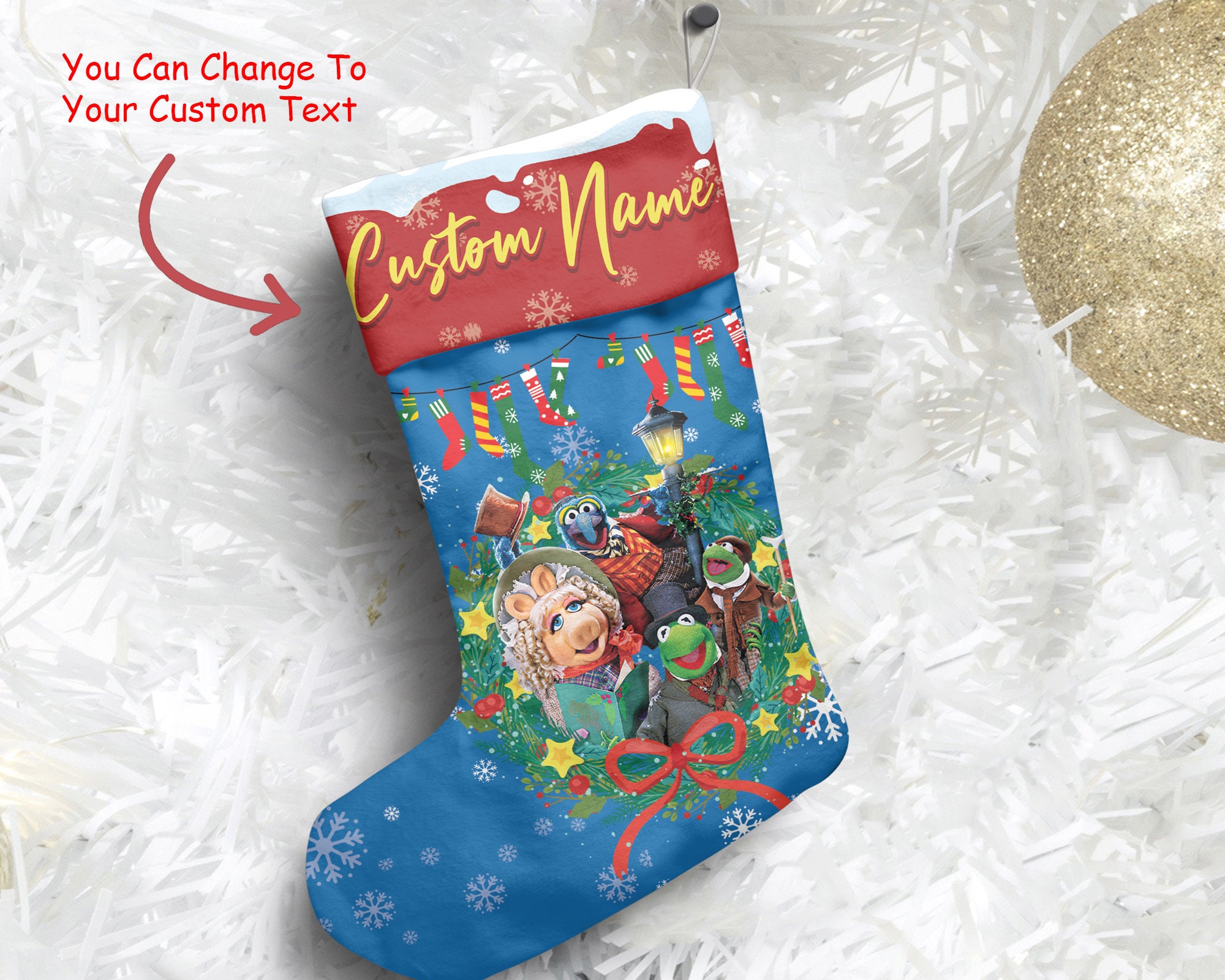 Discover Custom Name The Muppet Christmas Carol Wreath Stocking