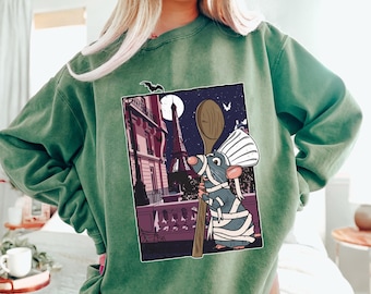 Vintage Disney Ratatouille Paris Halloween Shirt, Cute Remy Mouse Chef Mummy T-shirt, Disneyland Halloween Party Tee, Disney Spooky Season