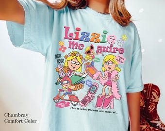 Cute Lizzie Mcguire This Is What Dreams Are Made Of Comfort Colors T-shirt, Vintage Disney Girl Shirt, Lizzie Mcguire Tee, Disneyland Trip