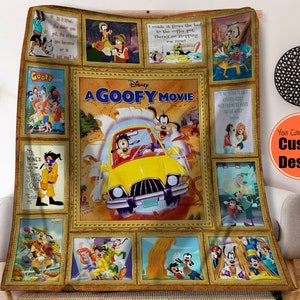 A Goofy Movie Fleece Blanket, Goofy Max And Roxanne  Home Decor,  Throw Blanket For Kid Baby Adults, Cute  Christmas Gift