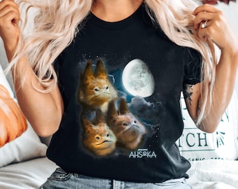 Star Wars Ahsoka Three Loth Cat Moon Comfort Colors Shirt, Star Wars Fan Gift,  Disney Hollywood Studios T-shirt, Galaxy's Edge Family Trip