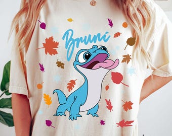 Disney Frozen Bruni T-Shirt, Bruni the Salamander Tee, Autumn Leaves Frozen Shirt, Cute Bruni Tee, Frozen 2 Tee, Disneyland Matching Tee