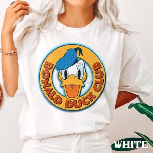 Retro Donald Duck Club Shirt, Funny  T-shirt,   World 2024 Family Trip, Cute  Birthday Gift, Magic Kingdom