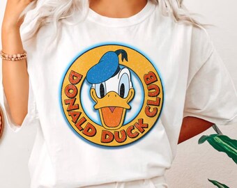 Retro Donald Duck Club Shirt, Funny  T-shirt,   World 2024 Family Trip, Cute  Birthday Gift, Magic Kingdom