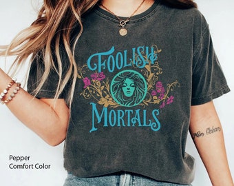 Vintage Madame Leota Foolish Mortals Comfort Colors Shirt, Disney Haunted Mansion T-shirt, Mickey's Not So Scary Party, Disneyland Halloween