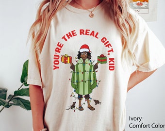 Encanto Bruno You're The Real Gift Kid Shirt, Disney Encanto Christmas T-shirt, Christmas Party, Disneyland Family Trip, Christmas Gift