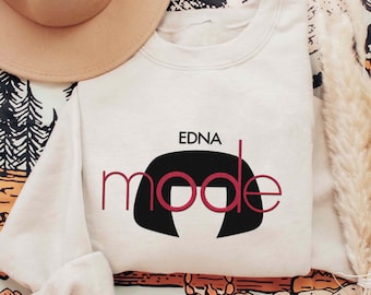Embroidered The Edna Mode Sweatshirt, Vintage Disney Incredibles Embroidery Sweater, The Incredibles Shirt, Disneyland Family Vacation 2024