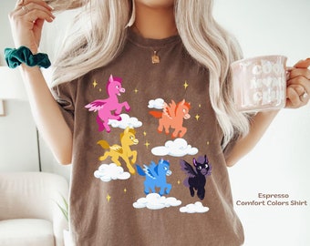 Disney Fantasia Baby Pegasus Comfort Colors Shirt, Funny Disney Family Matching T-shirt, Fantasia Shirt, Disneyland Vacation, Magic Kingdom