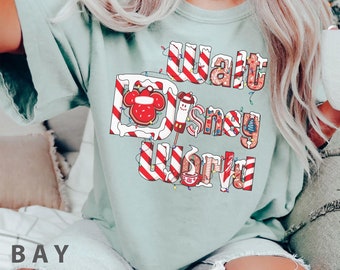 Walt Disney World Christmas Disney Snacks Food Comfort Colors T-shirt, Mickey Merry Party, Disneyland Holiday Family Trip, Christmas Gift