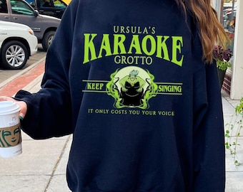 Disney Ursula Karaoke Grotto T-Shirt, Little Mermaid Shirt, It Only Costs You Your Voice Tee, Disney Villains Tee, Disneyland Girl Trip Tee