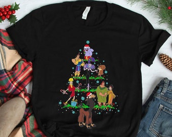 The Emperor's New Groove Disney Christmas Tree Comfort Colors Shirt, Kuzco Kronk Llama Yzma, Disney Christmas Party T-shirt, Disneyland Trip