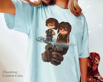 Carl and Ellie Couple Matching Comfort Colors Shirt, Disney Up Movie T-shirt, Gift For Him Her, Disneyland Family Trip, Walt Disney World