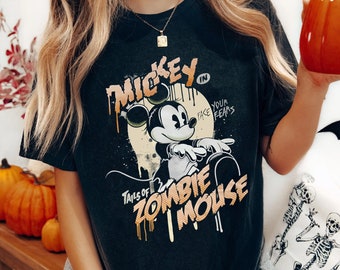 Mickey In Tales Of Zombie Mouse Shirt, Vintage Disney Halloween Mickey Mouse T-shirt, Mickey's Not So Scary Disneyland HAlloween Party