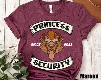 Custom Year Beauty and the Beast Princess Security Comfort Colors