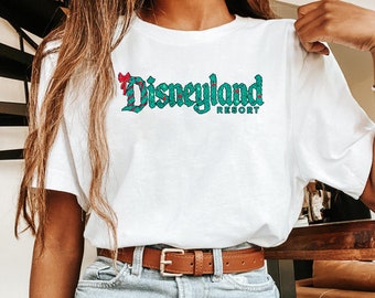 Disneyland Resort Logo Christmas Shirt, Disney Christmas T-shirt, Merry Christmas Party, Disneyland Holiday Family Trip, Christmas Gift
